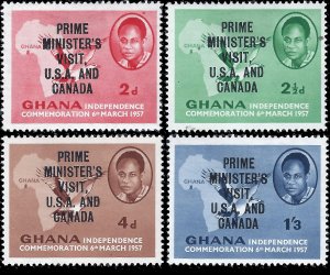 Ghana 1958 Sc 28-31 M lh