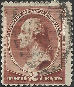 # 210 Red Brown Double Or Shifted Transfer Used FAULT George Washington