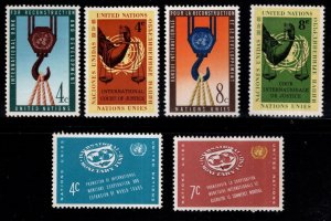 United Nations UN Scott 86-91 set MNH**