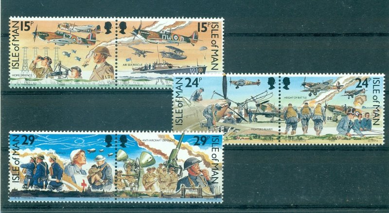 Isle of Man - Sc# 427a-31a. 1990 50th Ann. Battle of Britain. MNH $4.70..