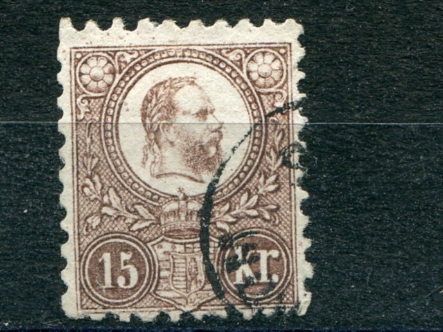 Hungary 1871 engraved used 15 k  VF   - Lakeshore Philatelics