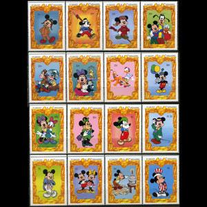 ST.VINCENT 1994 - Scott# 1977-92 Disney-Mickey Set of 16 NH