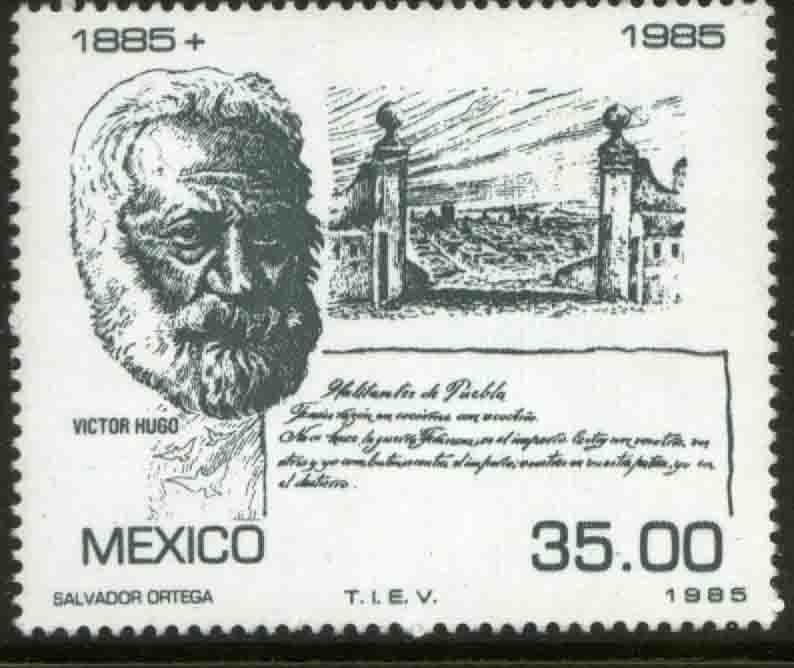 MEXICO 1381, Centenary of the death of Victor Hugo MNH