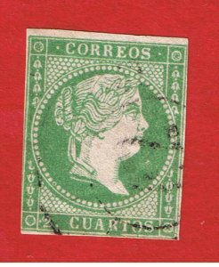 Spain #44  VF used   Isabella ll   Free S/H