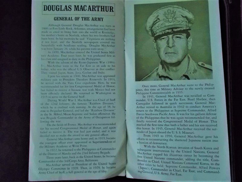 10 MACARTHUR FDC's, PAMPHLETS, POEM & NEWSPAPER CLIPPING