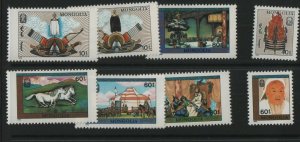 Thematic stamps MONGOLIA 1990 SECRET HISTORY 2121/8 mint