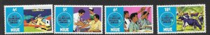 NIUE SG170/3 1972 25th ANNIV OF SOUTH PACIFIC COMMISSION MNH