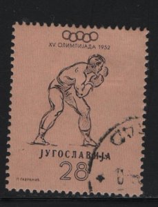 YUGOSLAVIA, 362, USED, 1952, OLYMPICS TYPE