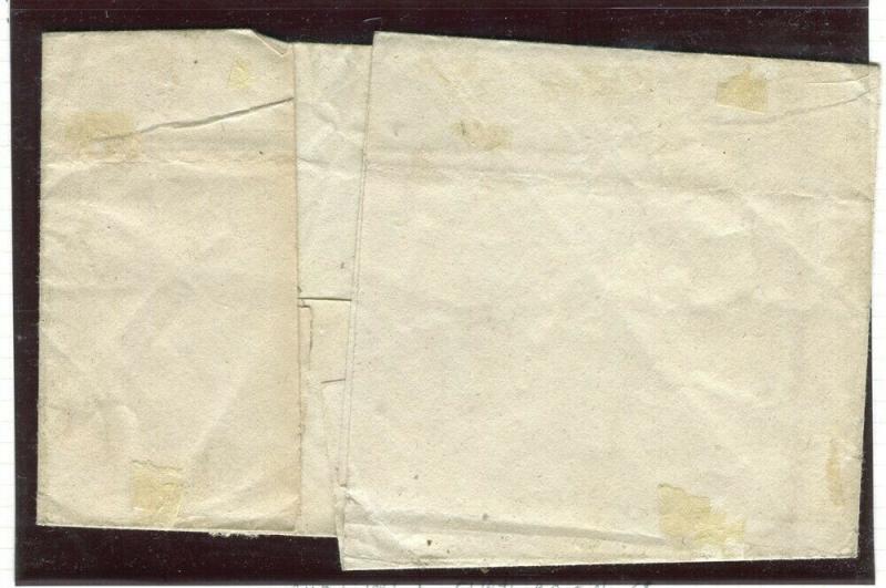 ITALY; NAPLES 1861 classic early LETTER/COVER fine used Teramo-Chieti