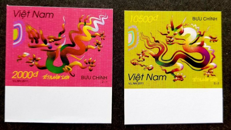 Vietnam Year Of The Dragon 2011 Lunar Chinese Zodiac (stamp) MNH *imperf *rare