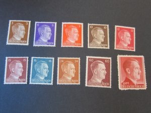 Germany 1941 Sc 507,10-15,517,22,26 MNH