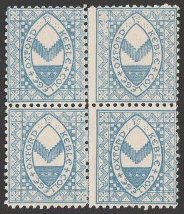 GREAT BRITAIN - Local Posts 1882 Keble College (½d) Arms, no imprint, block.