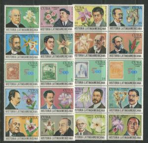 Cuba - Scott 3153-3170 - History Type -1989 - Set of 20 Stamps