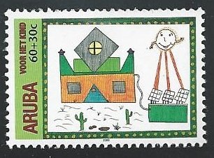 Aruba #B61 60c + 30c Child Welfare ~ MNH