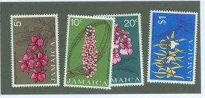 Jamaica #375-378  Single (Complete Set) (Flowers)