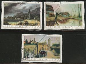 Yugsolvaia Scott 942-944 used  stamp set