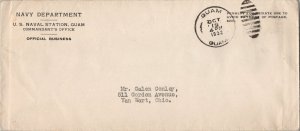 Guam Navy Dept., Commandant's Office, U.S. Naval Station, Guam Penalty 1932 G...