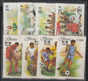 Ghana SC  1006-1009, 1011-1014 Mint Never Hinged