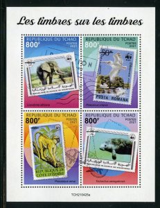 CHAD 2020 STAMP ON STAMP WWF  SHEET MINT NEVER HINGED