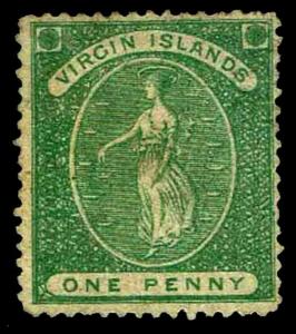 1870 Virgin Islands #3 Virgin & Lamps P15 - Used - VF - CV$75.00 (ESP#3371)