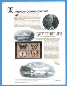 USPS COMMEMORATIVE PANEL #78 BUTTERFLIES #1712-15