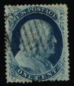 Scott #24 VF/XF - Blue - Franklin - Used - 1857