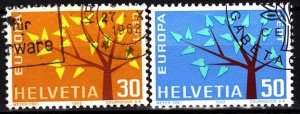 SWITZERLAND 1962 EUROPA. Complete set, Used