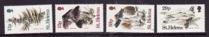 St Helena-Sc#390-3-unused NH set-Mushrooms-Fungi-1983-