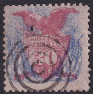 #121 Used, Fine, Pinhole (CV $450 - ID52998) - Joseph Luft