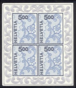 SWITZERLAND #1075 MInt - 2000 5fr Embroidery S/S