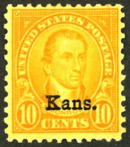 U.S. #668 MINT OG HR