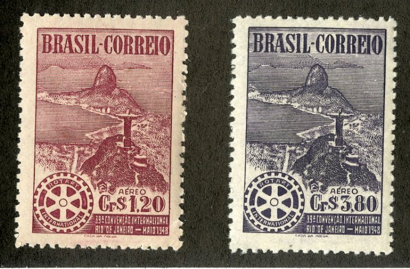 BRAZIL C66-7 MNH SCV $5.00 BIN $3.00 ROTARY