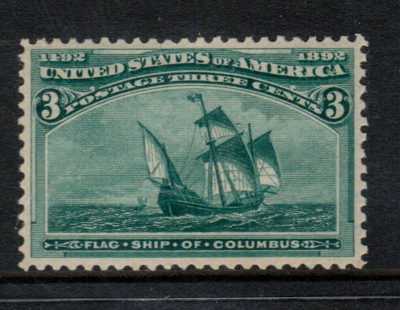 USA #232 Extra Fine Never Hinged **With Certificate**