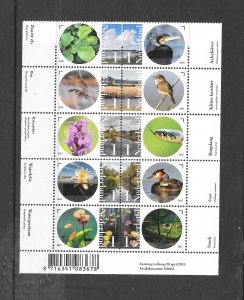 NETHERLANDS - CLEARANCE #1494 NATURE RESERVE M/S MNH