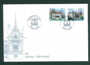 Aland. FDC Cachet 2000. Houses Architect  Bathhouse Period 3.80+ 10.00 Mk.