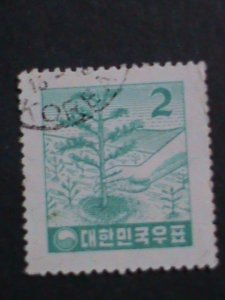​KOREA-1957 SC#249 PLANTING TREE USED STAMP VERY FINE WE SHIP TO WORLD WIDE