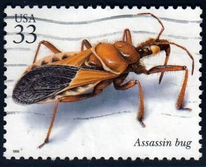 U.S. 3351g Assassin Bug , Insect, Used. 