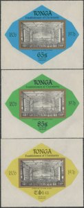 Tonga official 1976 SGO145-O147 Christianity in Tonga set MNH