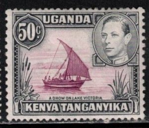 KENYA, UGANDA & TANGANYIKA Scott # 79a MH - KGVI - Rope Touching Sail