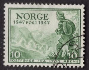 Norway  #280   1947 used post office  10ore