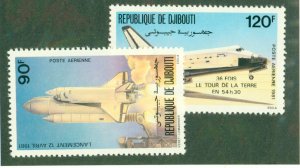 DJIBOUTI C149-50 MNH CV $4.25 BIN $2.25