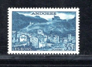 ANDORRA - FRENCH ADMINISTRATION SC# 137 FVF/MLH