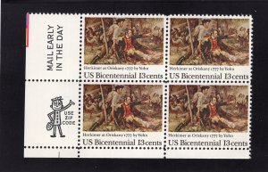 1722 Frederick Yohn, MNH LL-ZIP blk/4