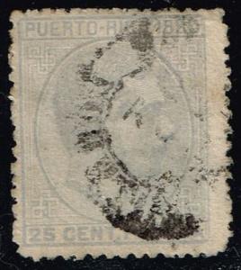 Puerto Rico #38 King Alfonso XII; Used (2.10)