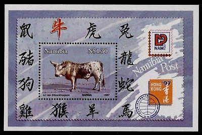 Namibia 819a MNH Animal, Bull, Hong Kong '97