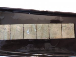 MOstamps - Rare US #387 Used Coil Strip of 6 w/LP on Cover - Lot # MO-3900