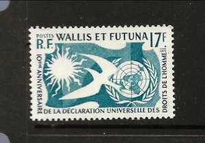 Wallis & Futuna Islands Sc 153 NH Set of 1958 - Human Rights Issue