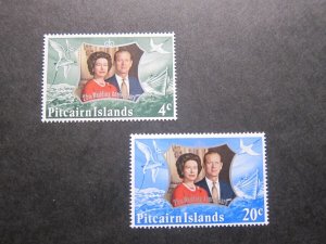 Pitcairn Island 1972 Sc 127-128 set MH