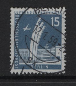 Germany  Berlin #9N127  used 1956  memorial 15pf