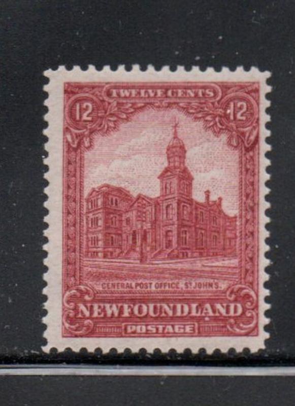 Canada Newfoundland Sc 154 1928 12 c Post Office Bldg stamp mint